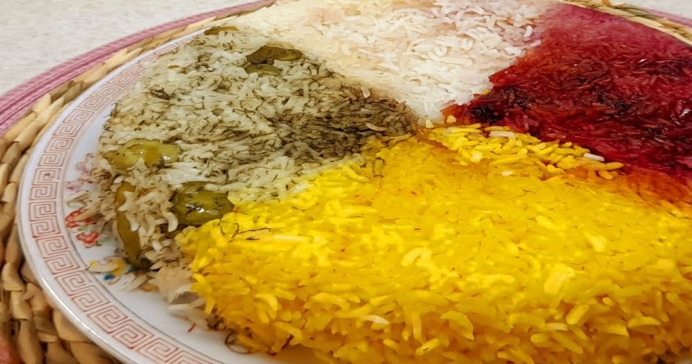 طرز تهیه برنج 4 رنگ