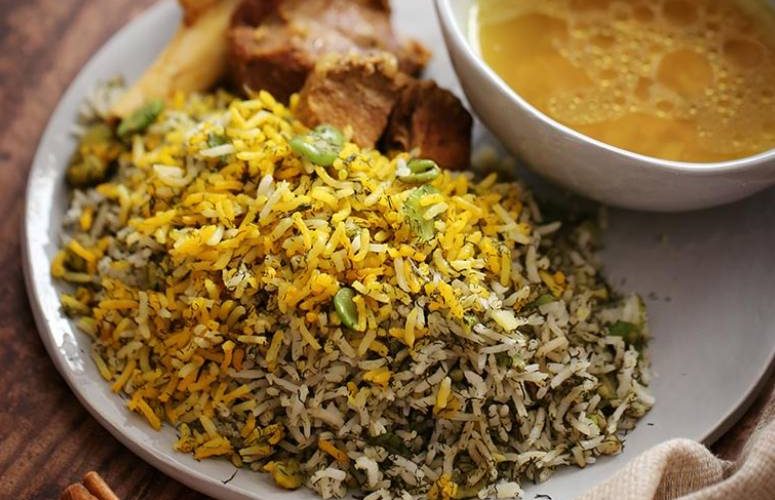 طرز تهیه باقالی پلو با ماهیچه