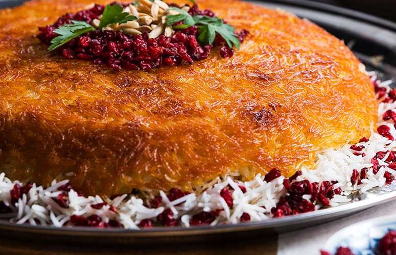 طرز تهیه ته چین در فر
