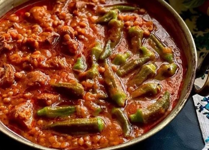 طرز تهیه خورش قیمه با بامیه