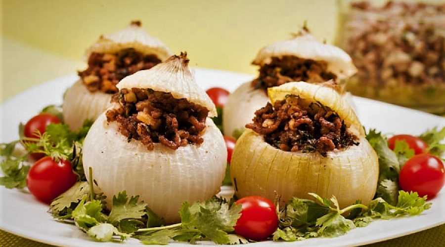 دلمه پیاز ترکیه غذالند سرزمین غذا