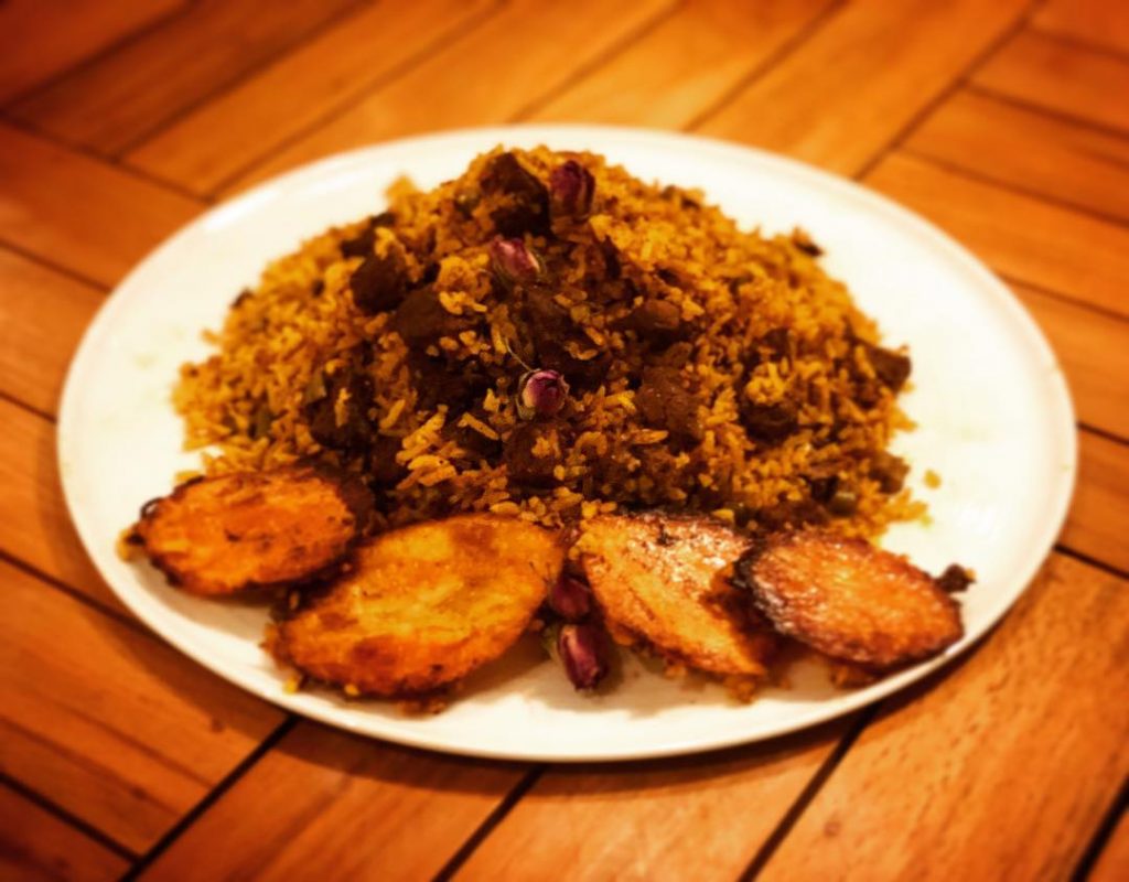 طرز تهیه لوبیا پلو زرد