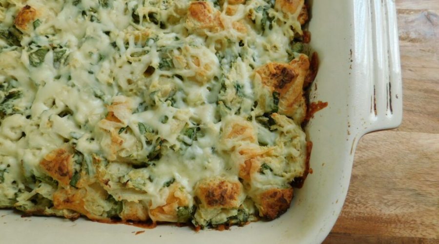 طرز تهیه کسرول اسفناج