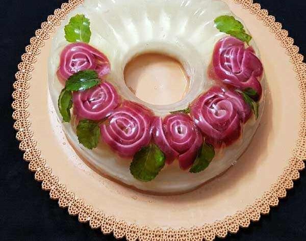 طرز تهیه ژله ویترینی با ژله رولی