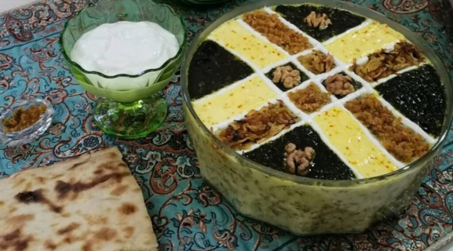 طرز تهیه آش دوغ قزوین
