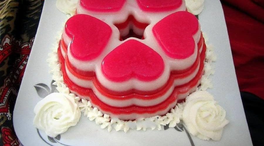 طرز تهیه ژله قلبی
