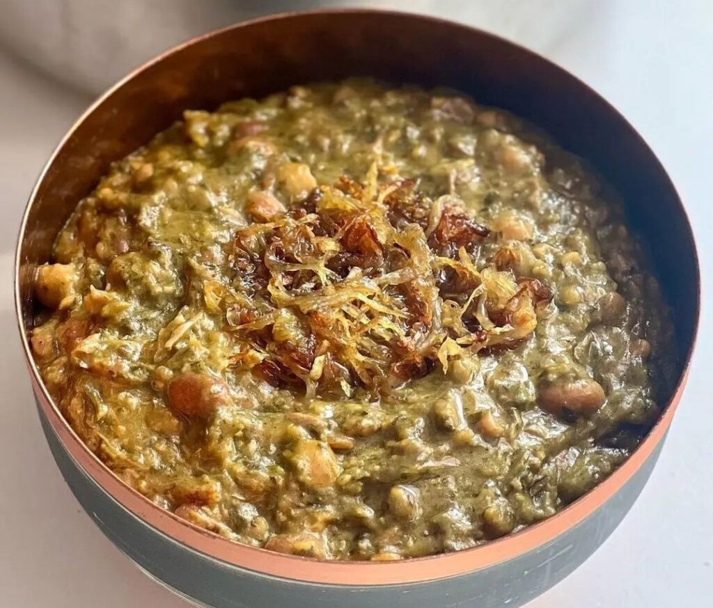 طرز تهیه آش شله قلمکار بدون گوشت