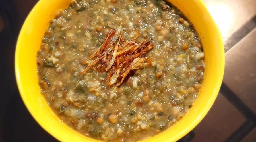 طرز تهیه آش شله قلمکار بدون گوشت