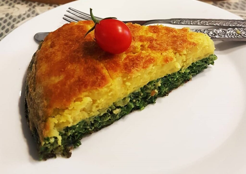 طرز تهیه کوکو دو رنگ